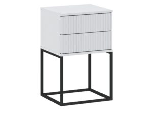 Miniaturka 1 - Szafka nocna z 2 szufladami push-to-open Cadello 40 cm – zdjęcie 2