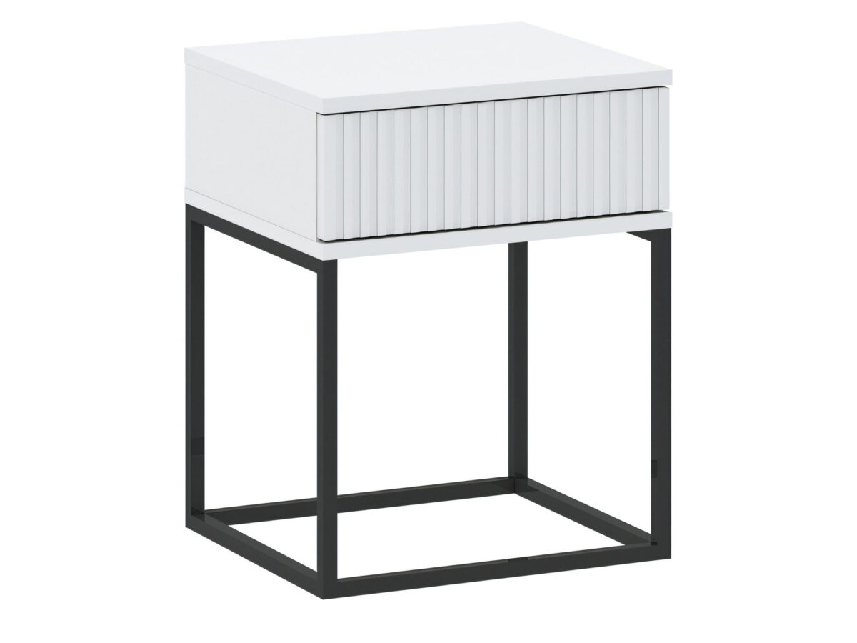 Szafka nocna z 1 szufladą push-to-open Cadello 40 cm
