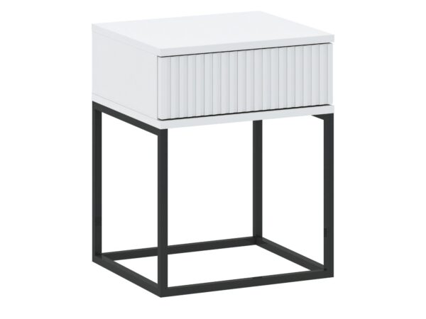 Szafka nocna z 1 szufladą push-to-open Cadello 40 cm