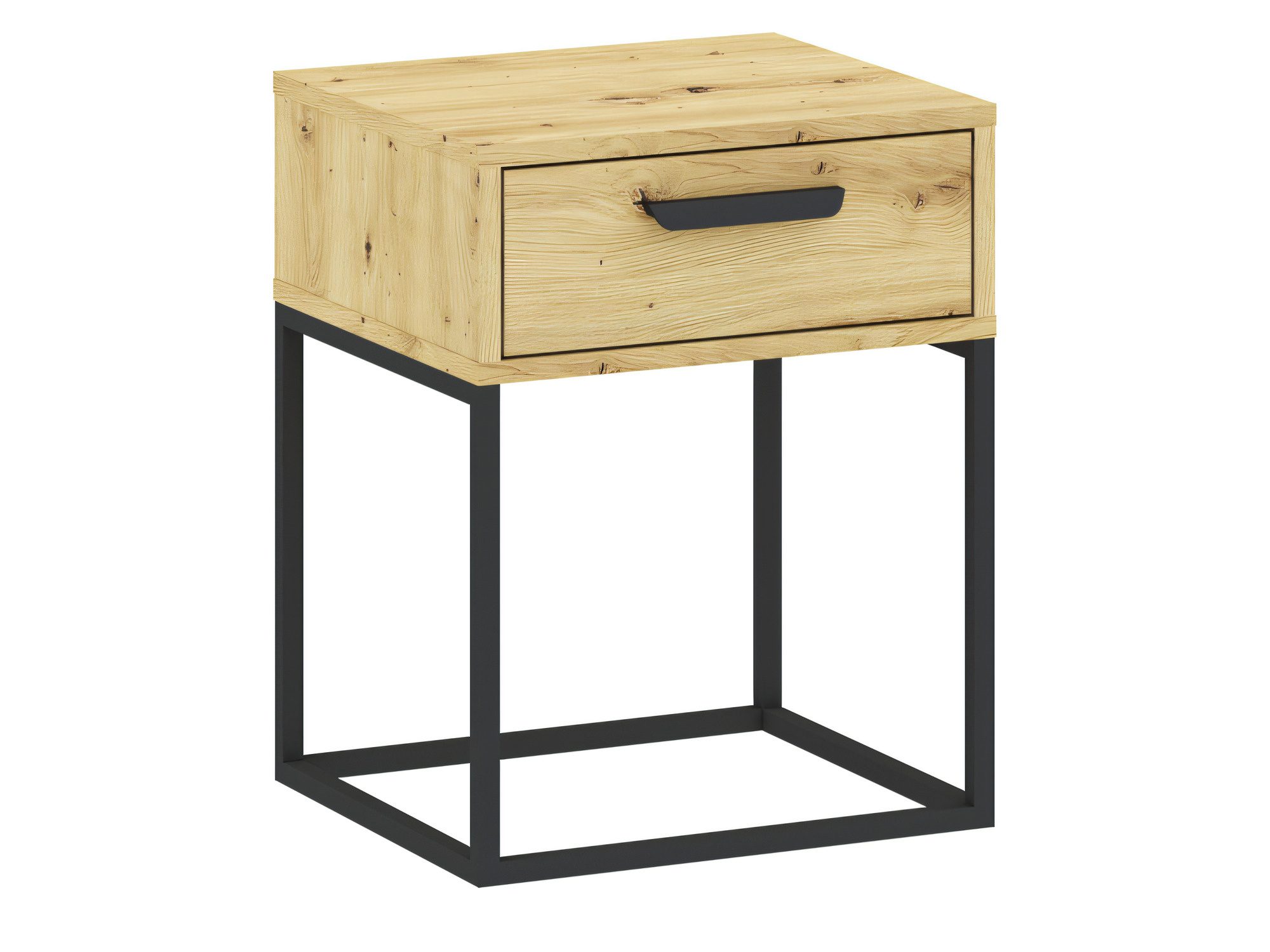 Szafka nocna Cadello 40 cm dąb Artisan z 1 szufladą