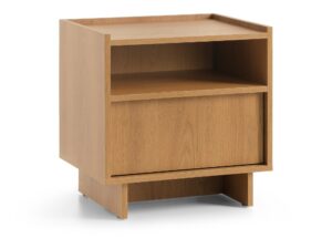 Miniaturka 2 - Szafka nocna Hanami 50 cm – ukośny widok na szufladę i wnękę