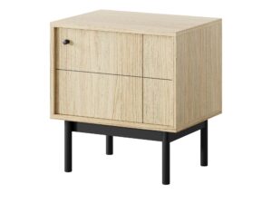 Miniaturka 5 - Szafka nocna Kiyomi dąb Linea – ujęcie pod kątem