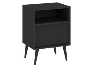 Miniaturka 5 - Antracytowa szafka nocna Bellvoro 47 cm z 1 szufladą
