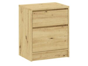 Miniaturka 2 - Szafka nocna Sorvello 50 cm dąb Artisan z 2 szufladami