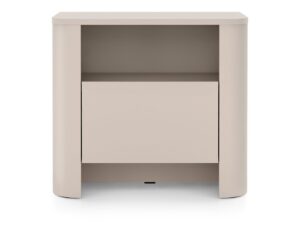 Miniaturka 9 - Szafka nocna Lavello kaszmir 52 cm – wnęka i szuflada od frontu