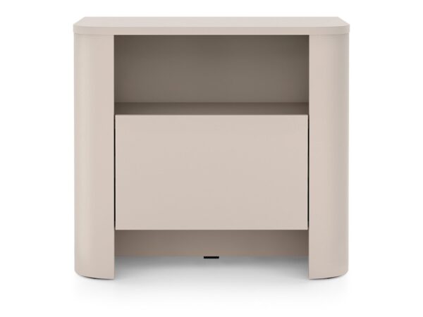 Szafka nocna Lavello kaszmir 52 cm – wnęka i szuflada od frontu