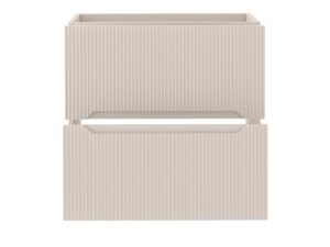 Miniaturka 8 - Szafka pod umywalkę Coralia 60 cm Kaszmir – wysunięte szuflady od przodu