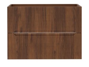 Miniaturka 20 - Szafka pod umywalkę Coralia 80 cm Orzech Warmia – zamknięte szuflady od przodu