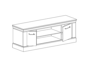 Miniaturka 5 - Szafka RTV Ambrina, pierwsza plansza techniczna produktu