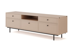 Miniaturka 1 - Szafka RTV Arrovia 181 cm – kolor beżowy, widok na białym tle