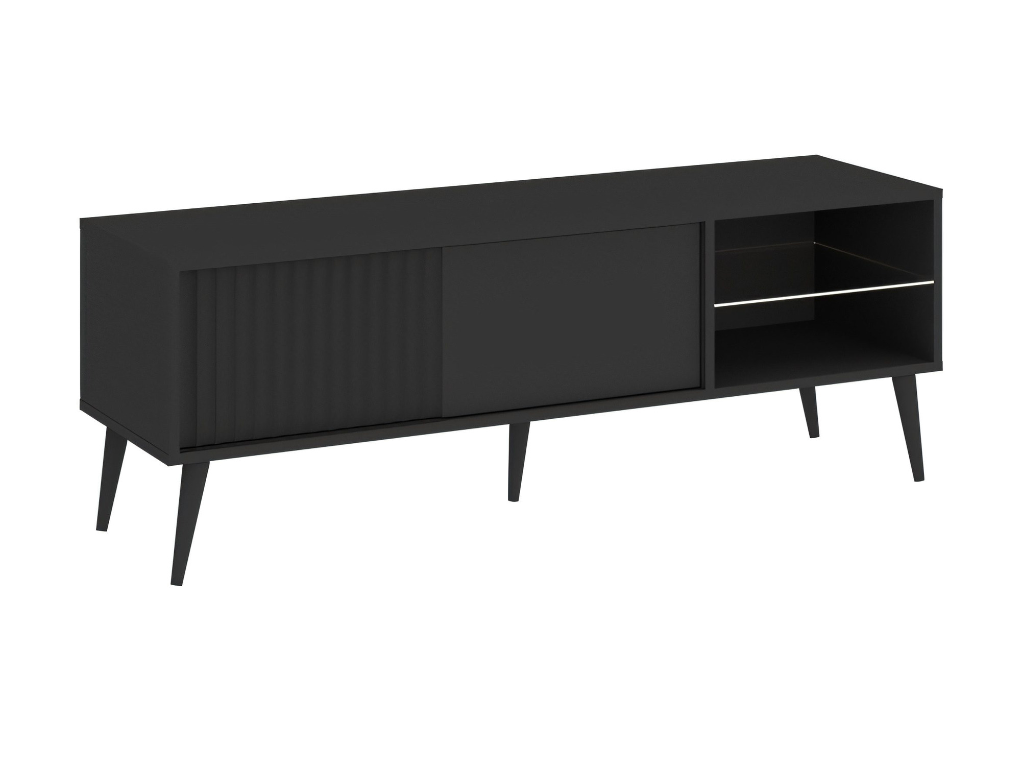 Antracytowa szafka RTV Bellvoro 135 cm