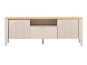 Miniaturka 1 - Szafka RTV Castelia 159,8 cm z łukowo ryflowanymi frontami od przodu