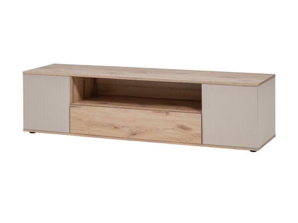 Szafka RTV z szufladą Cativaro 160 cm dąb Viking kaszmir