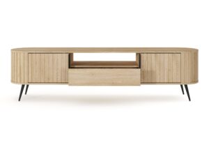 Miniaturka 1 - Szafka RTV Credano 196 cm – wysunięta centralna szuflada