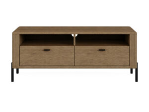 Miniaturka 3 - Szafka RTV Velmoro 130 cm detal dębowego forniru
