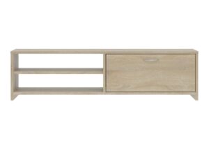 Miniaturka 2 - Szafka RTV Domelio 120 cm dąb Sonoma – dwie wnęki i szuflada