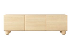 Miniaturka 6 - Szafka RTV Faltero 150 cm dąb vicenza – front na białym tle