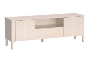 Miniaturka 1 - Szafka RTV Fenita 160 cm kaszmir, dwie szafki i środkowa szuflada