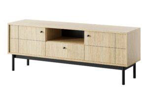 Miniaturka 5 - Szafka RTV Kiyomi dąb Linea – ujęcie pod kątem