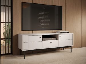 Miniaturka 3 - Szafka RTV Kiyomi kaszmir w aranżacji salonu