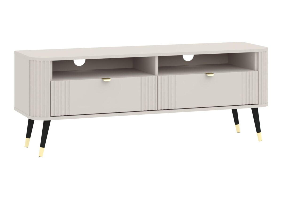 Szafka RTV z 2 szufladami Onvero 138 cm kaszmir