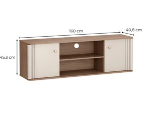 Miniaturka 3 - Szafka RTV Orsetta – wymiary 160 na 40,8 na 45,3 cm