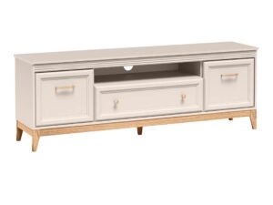 Miniaturka 7 - Szafka RTV Velvara 179 cm kaszmir i dąb, widok pod kątem