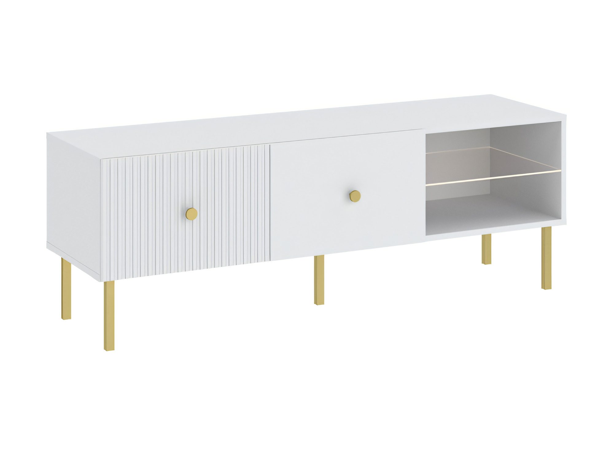 Szafka RTV Vienaro 135 cm biała