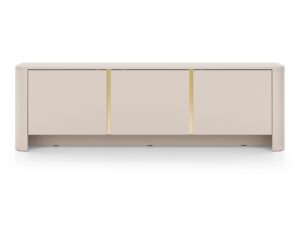 Miniaturka 9 - Szafka RTV Lavello 168 cm kaszmir – trzy drzwi, widok od frontu
