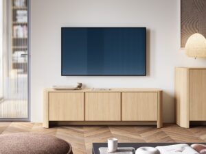 Miniaturka 7 - Szafka RTV Lavello dąb Vicenza – aranżacja przy telewizorze