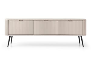 Miniaturka 14 - Szafka RTV Zefiro 168 cm kaszmir na czarnych nóżkach – widok z przodu