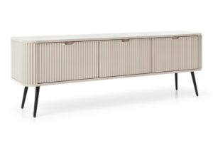 Miniaturka 15 - Szafka RTV Zefiro 168 cm kaszmir na czarnych nóżkach – ujęcie pod kątem