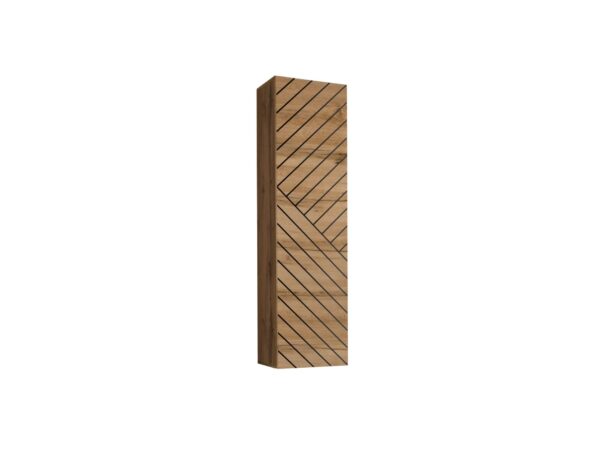 Szafka wisząca ryflowana Kelmoro 30×120 cm dąb Wotan
