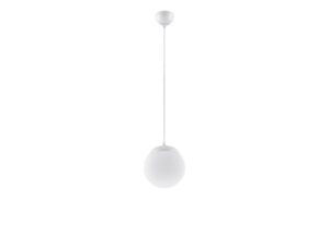 Miniaturka 60 - Szklana lampa wisząca UGO 20 cm biały na białym tle