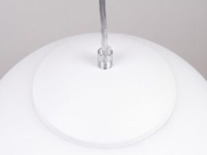 Miniaturka 62 - Szklana lampa wisząca UGO biały – osłona oprawki od góry