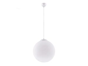 Miniaturka 61 - Szklana lampa wisząca UGO 40 cm biały na białym tle