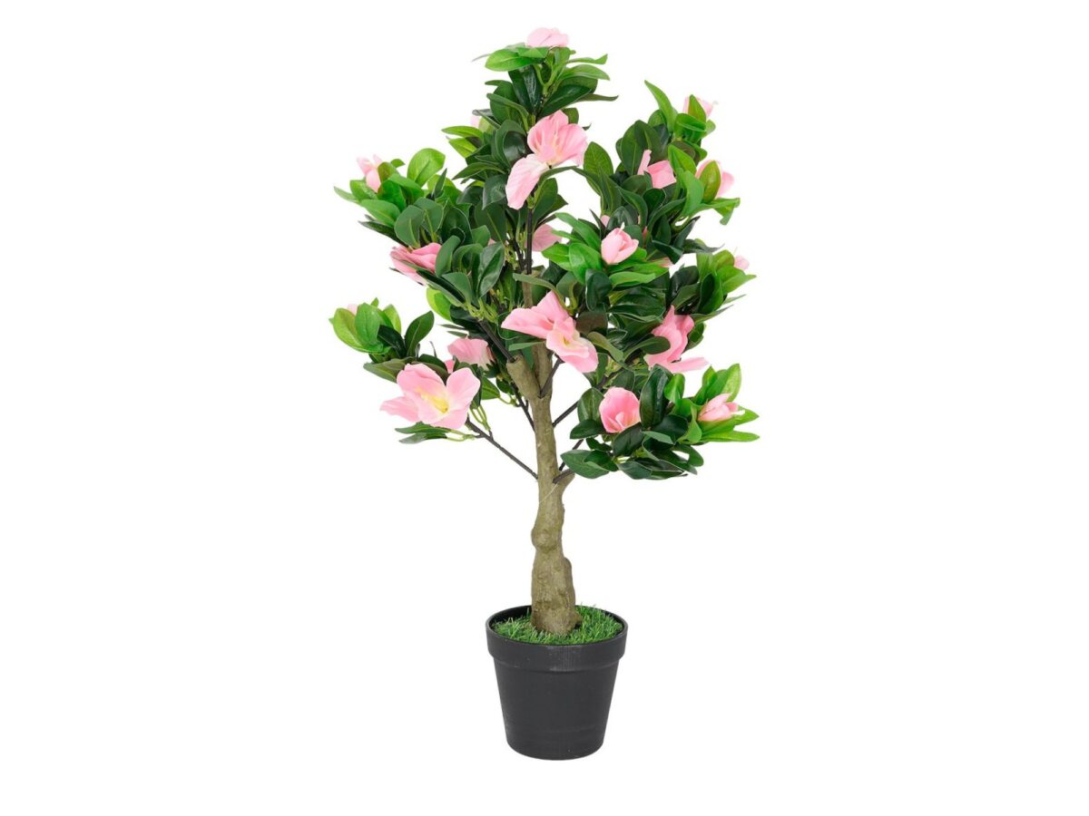 Sztuczna azalia różowa w doniczce 60 cm