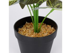 Miniaturka 2 - Sztuczna maranta 35 cm – czarna doniczka z jasnym wypełnieniem