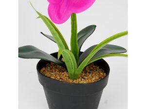 Miniaturka 2 - Sztuczny storczyk w doniczce 43 cm – detal rośliny