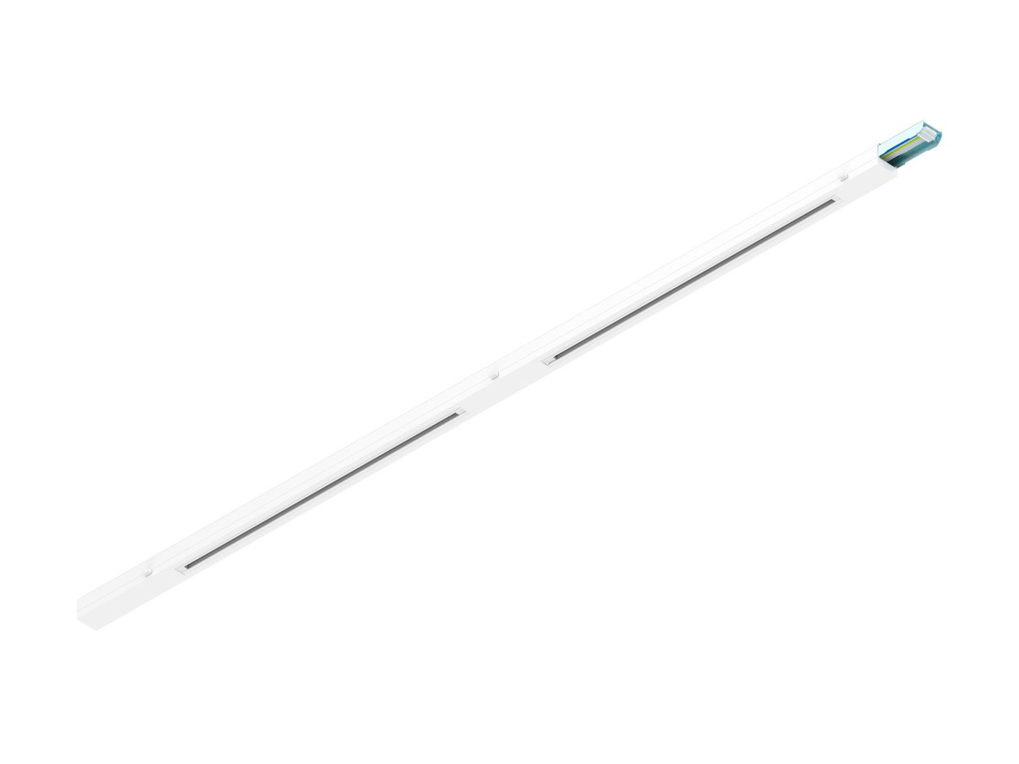 Szyna trójfazowa Easylight 250 cm w kolorze białym na białym tle