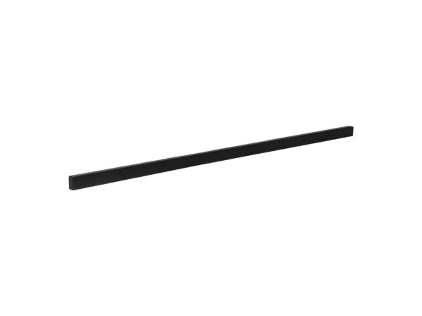 Czarna szyna magnetyczna natynkowa 200 cm do systemu 20 mm, cała prowadnica na białym tle