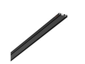 Miniaturka 9 - Czarna smukła szyna magnetyczna natynkowa 48 V o długości 100 cm na białym tle