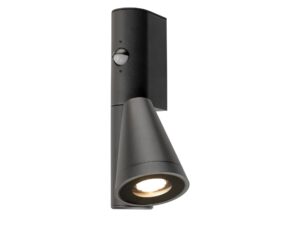 Miniaturka 5 - Czarny kinkiet zewnętrzny T-Tube GU10 z czujnikiem – packshot