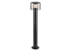Miniaturka 4 - Lampa ogrodowa stojąca Taha II 70 w czarnym kolorze na białym tle