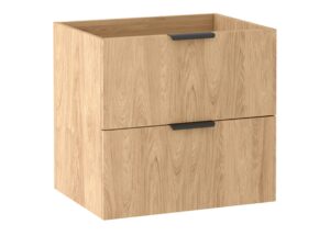 Miniaturka 3 - Szafka pod umywalkę Tamira 60 cm Hikora – rysunek drewna na gładkich frontach