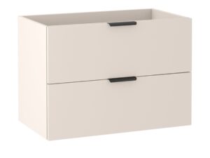 Miniaturka 2 - Szafka pod umywalkę Tamira 80 cm Kaszmir – dwie szuflady, widok z boku