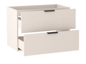 Miniaturka 8 - Szafka Tamira 80 cm Kaszmir – otwarte dwie szuflady na akcesoria łazienkowe