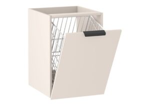 Miniaturka 2 - Szafka z koszem Tamira Kaszmir – odchylony kosz z białego metalu