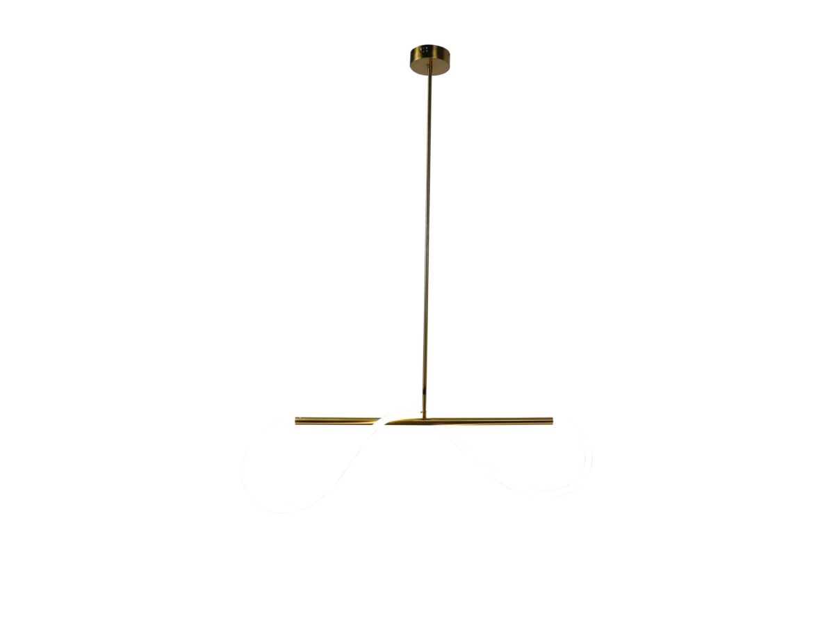 Lampa wisząca LED 22 W Tamirio 100 cm złota i biała