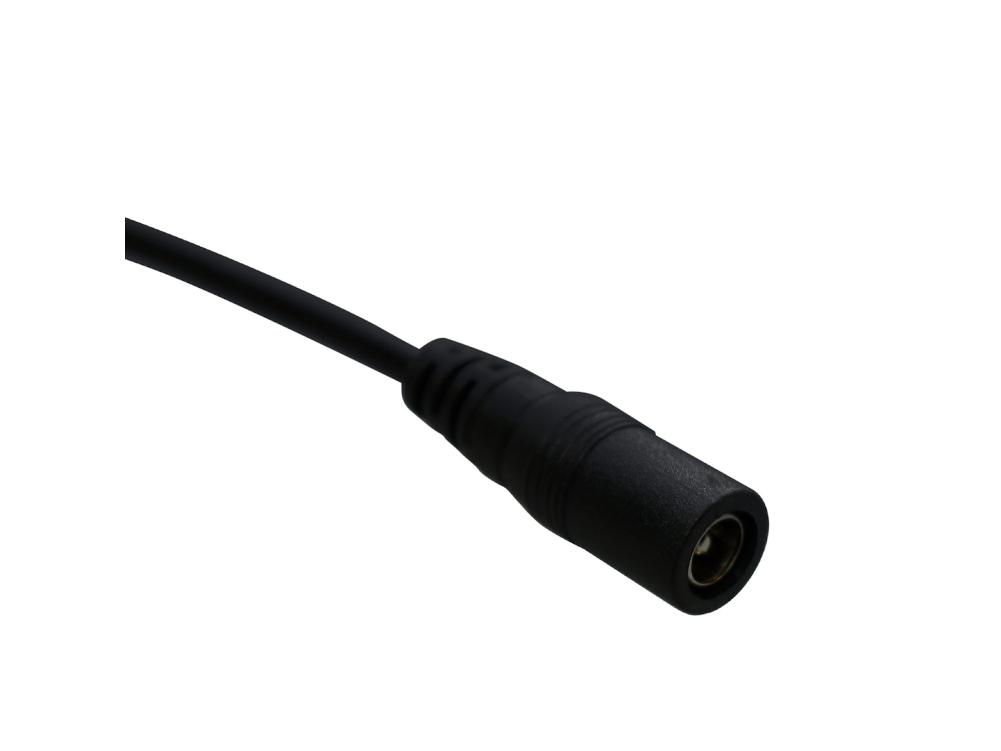 Detal przewodu i zakończenia taśmy COB LED 12 V